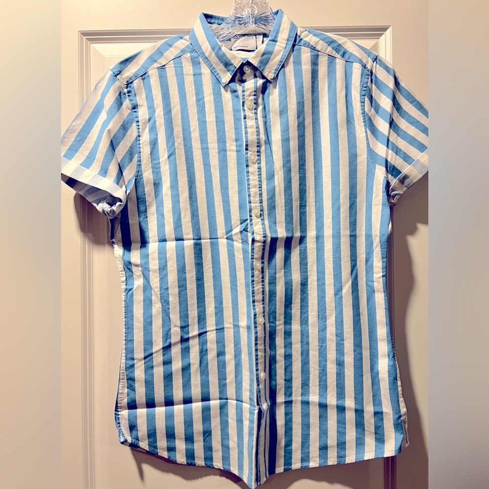 Stretch Skinny Oxford Shirt - Picture 2 of 5